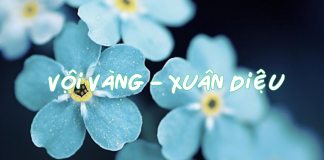 Phân tích đoạn thơ trong Vội vàng từ : Tôi muốn tắt …hoài xuân