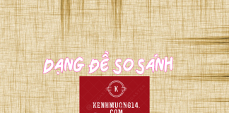 Cấu trúc bài so sánh văn học