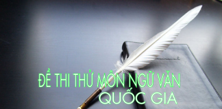 Đề thi thử môn ngữ văn quốc gia
