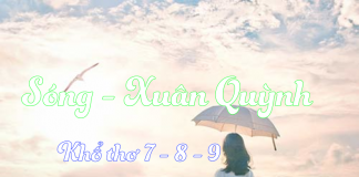 Cảm nhận khổ thơ 7 -8 -9 Sóng