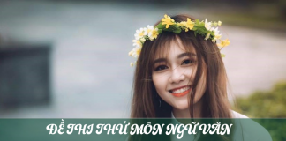 Đề thi thử Ngữ văn có đáp án