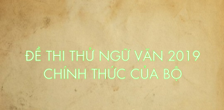 Đáp án đề thi minh họa môn Ngữ văn của Bộ GD 2019
