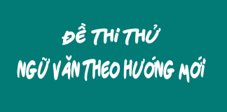 Đề thi thử Ngữ văn Quốc Gia Số 17