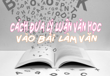 Cách đưa lý luận văn học vào bài làm văn