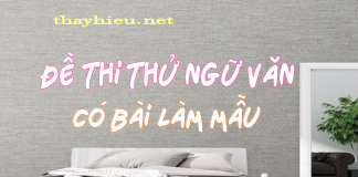 Đề thi thử Ngữ văn hướng mới và bài làm mẫu