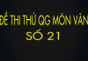 Đề thi thử môn Văn THPT Quốc Gia số 21