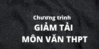 Giảm tải chương trình môn Văn học kỳ 2 năm học 2019 – 2020