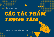 Các tác phẩm tập trung ôn tập để thi THPT Quốc Gia 2020