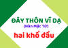 Phân tích hai khổ đầu bài thơ Đây Thôn Vĩ Dạ