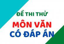 Đề thi thử môn Văn số 26 mẫu mới