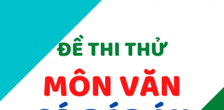 Đề thi thử môn Văn số 26 mẫu mới