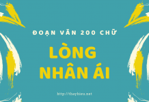 Đoạn văn về lòng nhân ái