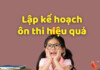 Lập kế hoạch ôn thi Đại Học
