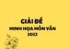 Giải đề thi minh họa môn Văn 2022