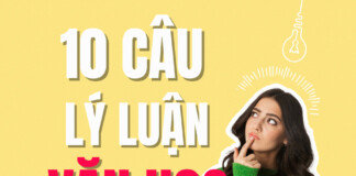 10 Câu lý luận Văn học về nhà văn và quá trình sáng tác